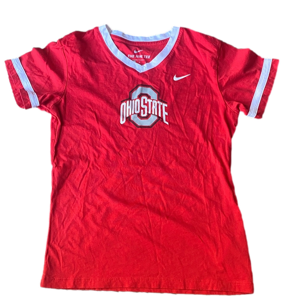 Nike Kids Red Ohio State Tee